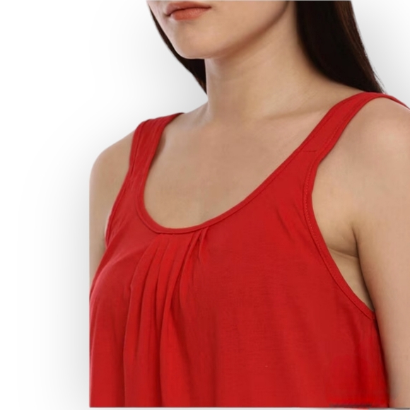 Glamour Women's Red Sleeveless Longline Maxi Slip Dress size 18W - Picture 2 of 6